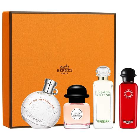 hermes perfume sample set|bloomingdale's hermes gift set.